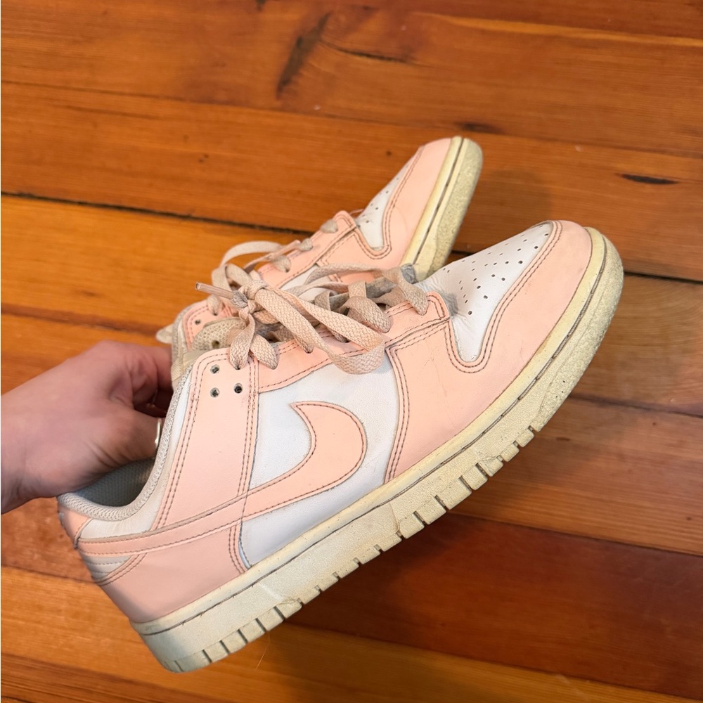 Nike Dunks- Peach/Pink and White